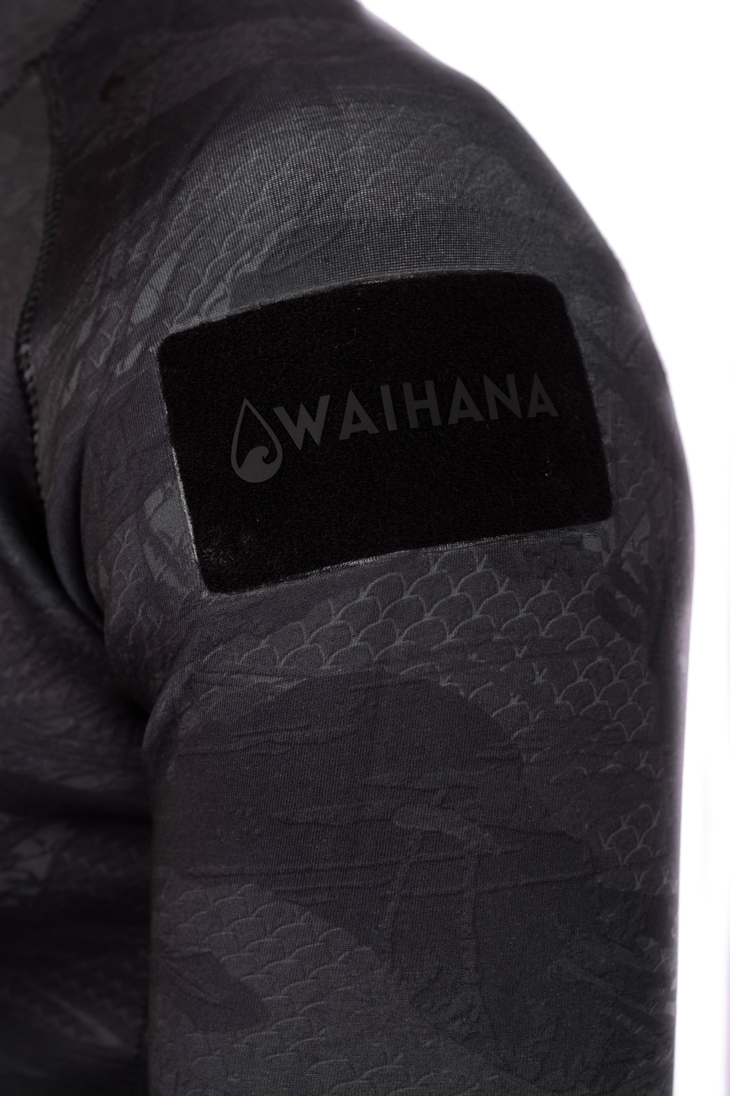 Men's Tropicam Black Rear-zip Surf Top