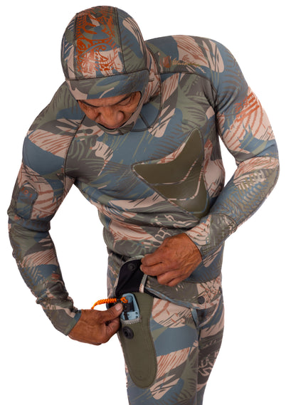 Men’s Hawaiian Brushstroke Spearfishing 1.5mm Wetsuit