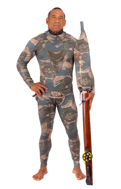 Men’s Hawaiian Brushstroke Spearfishing 1.5mm Wetsuit