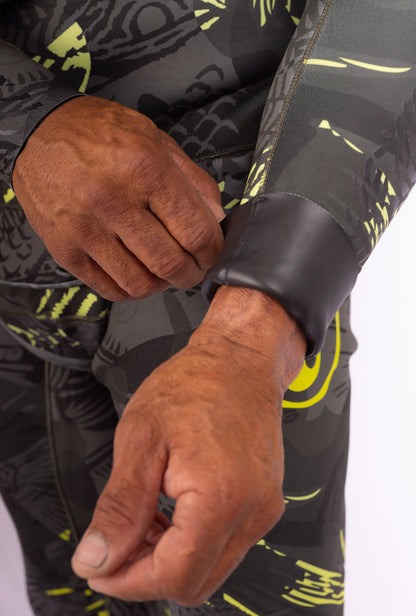 Men’s Lime Fishbone Spearfishing 1.5mm Wetsuit