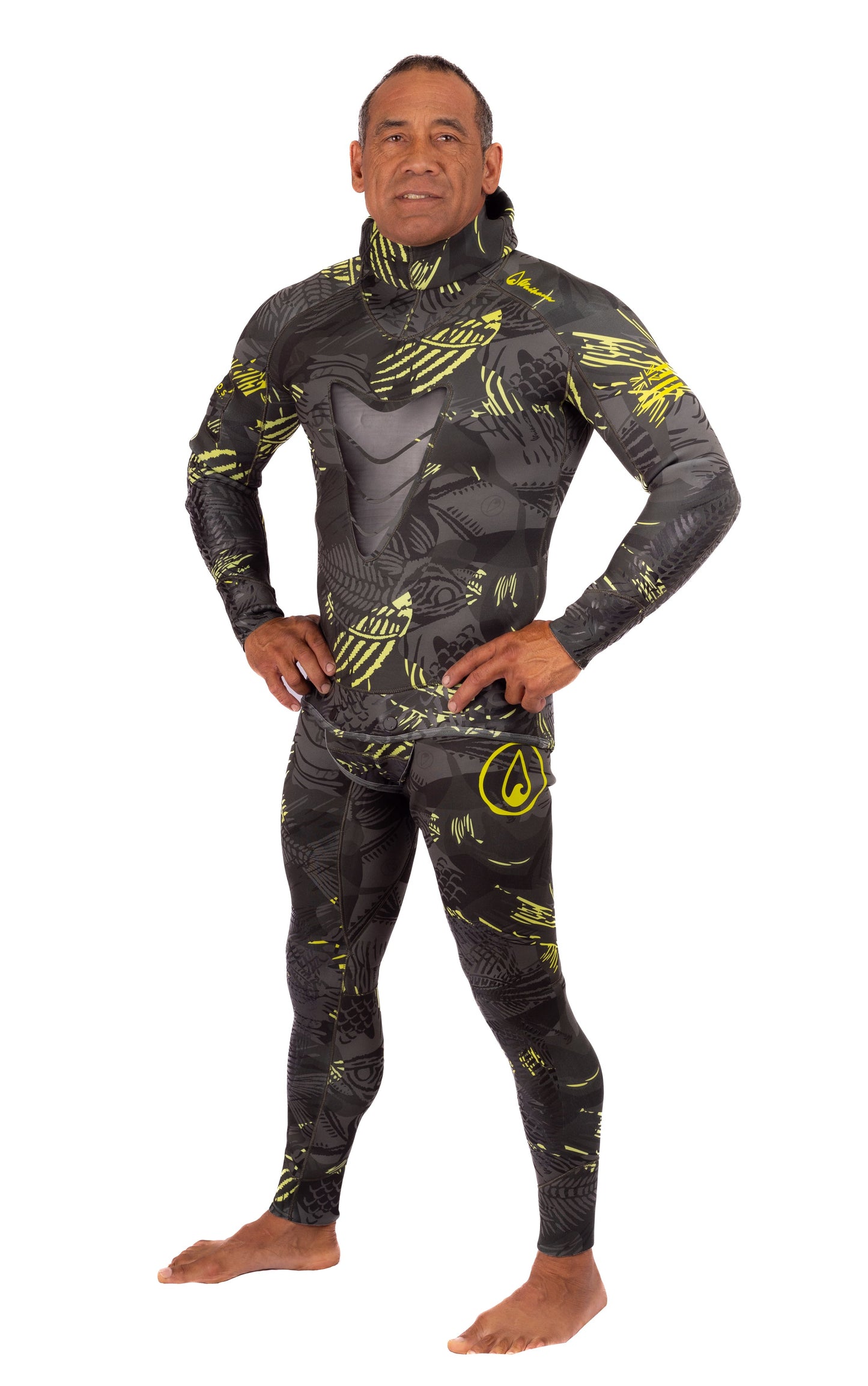 Men’s Lime Fishbone Spearfishing 1.5mm Wetsuit