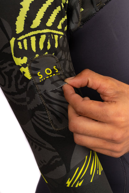 Men's Lime Fishbone Long Sleeve Spring Suit