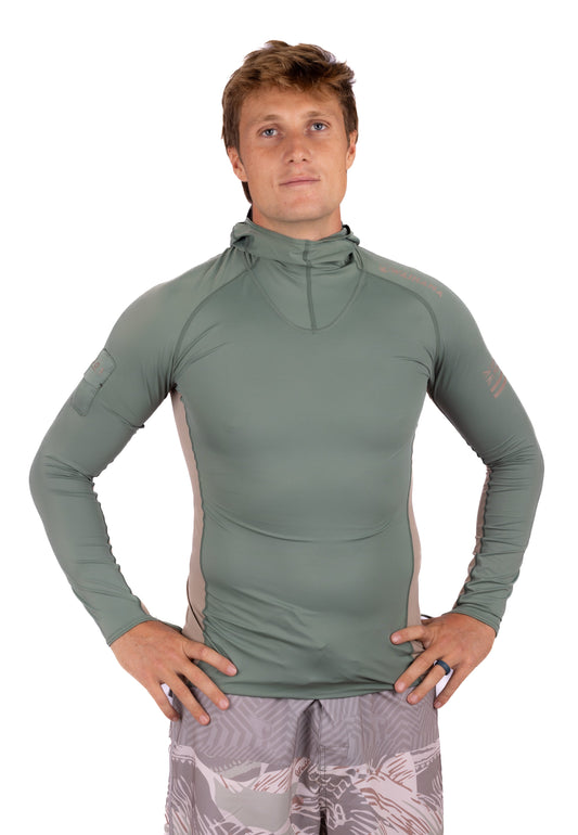 Olive Hooded Voyager Rashguard