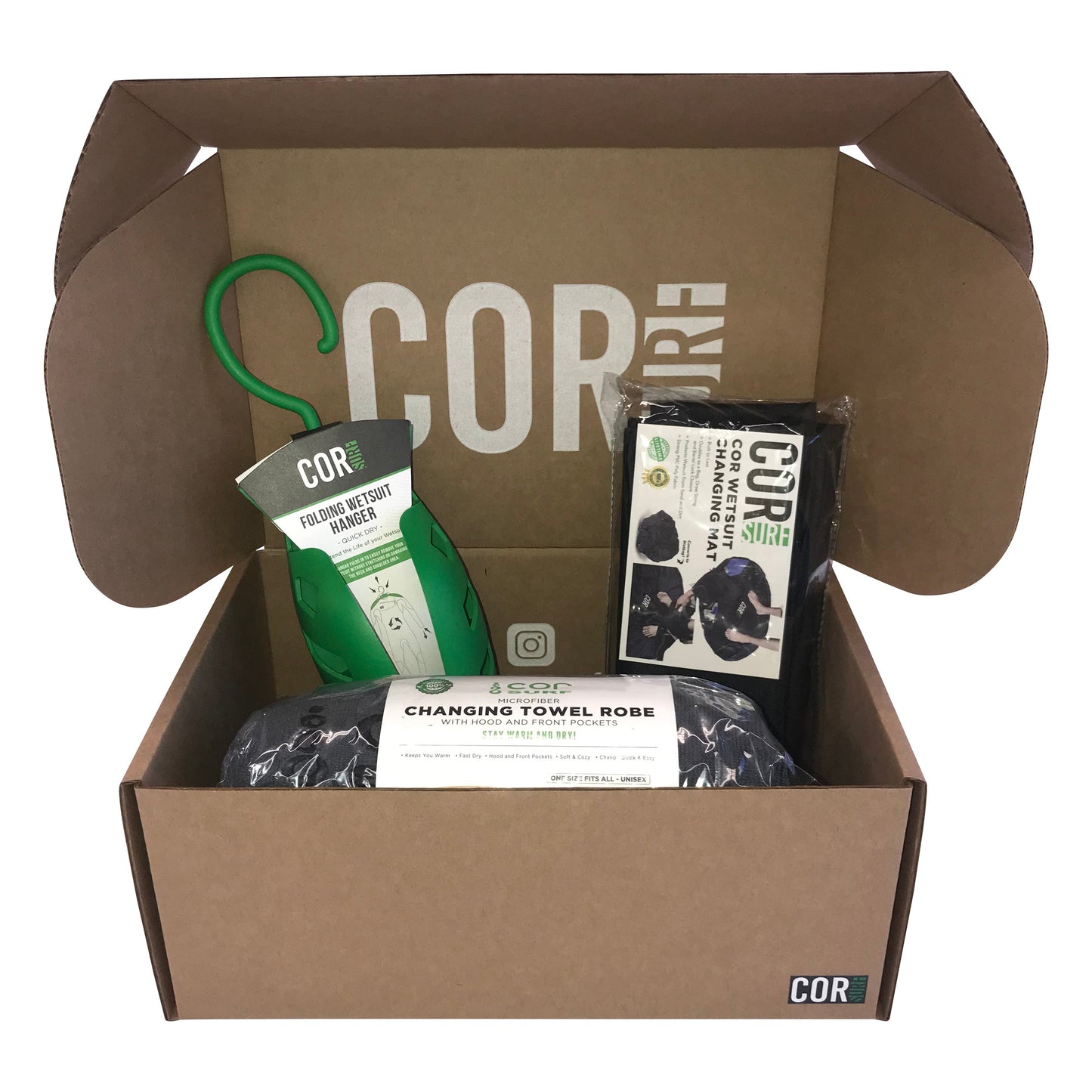 Wetsuit Gift Combo Kit - Changing Mat+Changing Poncho+Wetsuit Hanger