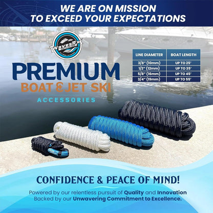 3/8” X 15’ DOCK LINES