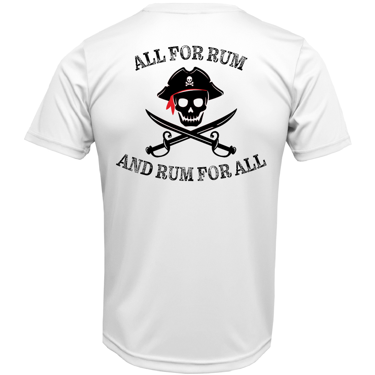 New York Freshwater Born "All For Rum and Rum For All" Men's Short Sleeve UPF 50+ Dry-Fit Shirt