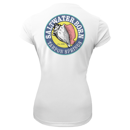 Tarpon Springs Florida Girl Women's Short Sleeve UPF 50+ Dry-Fit Shirt