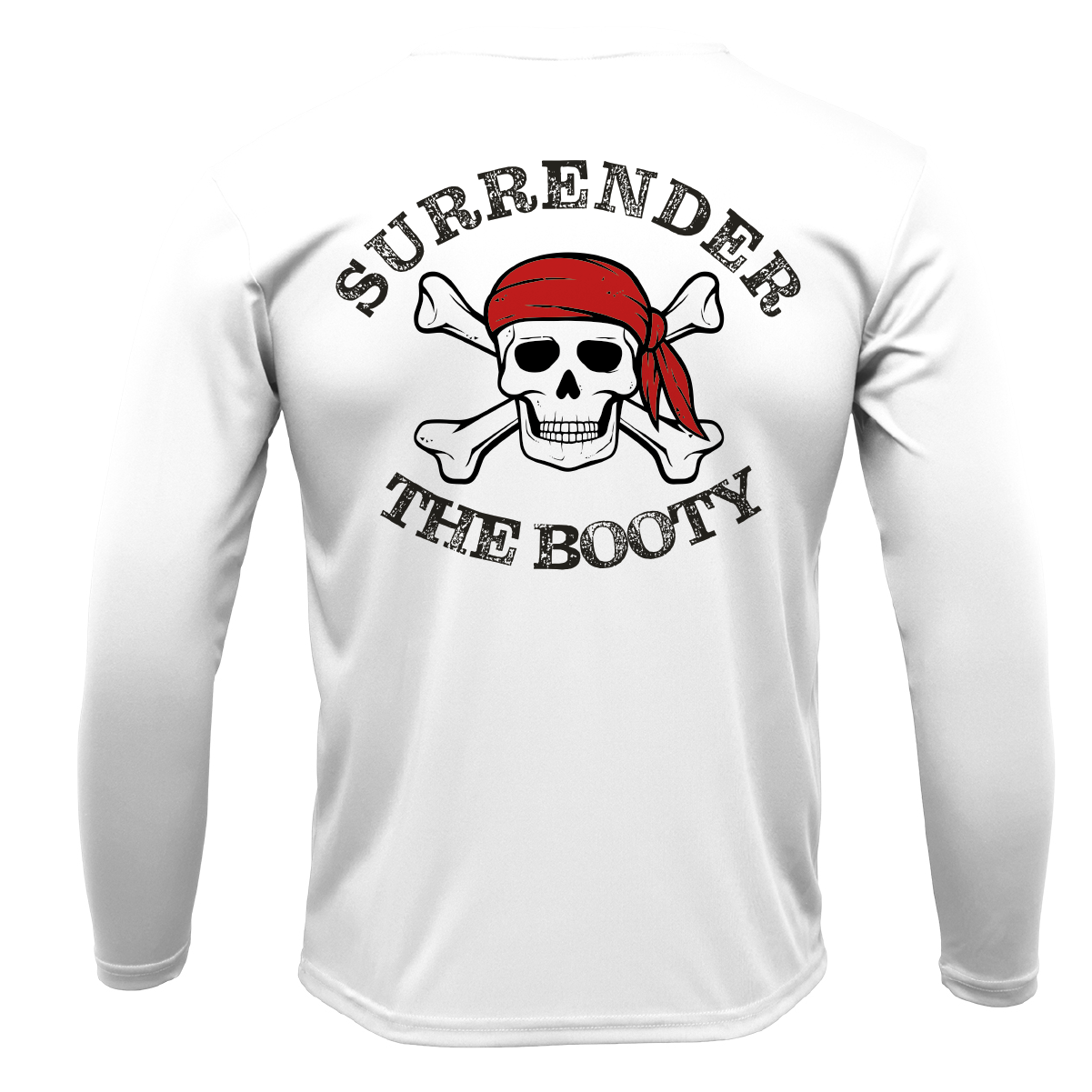 Siesta Key, FL "Surrender The Booty" Men's Long Sleeve UPF 50+ Dry-Fit Shirt