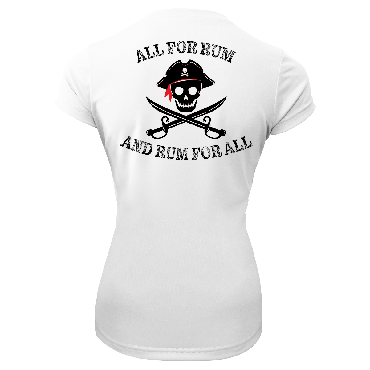 DFW, TX Freshwater Born "All For Rum and Rum For All" Women's Short Sleeve UPF 50+ Dry-Fit Shirt