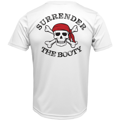 St. Pete Beach, FL "Surrender The Booty" Men's Short Sleeve UPF 50+ Dry-Fit Shirt
