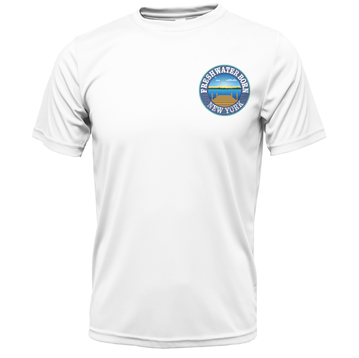 New York Freshwater Born "All For Rum and Rum For All" Men's Short Sleeve UPF 50+ Dry-Fit Shirt