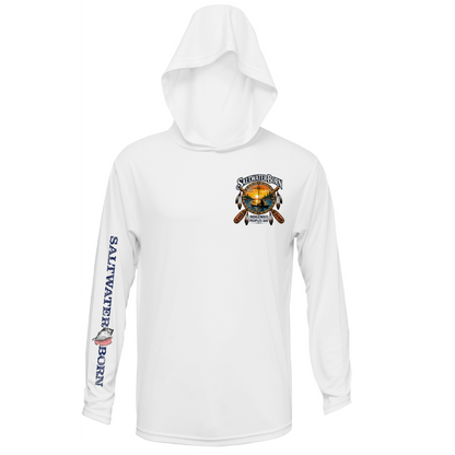 Indigenous People's Day Sunset Paddle Men's Long Sleeve UPF 50+ Dry-Fit Hoodie