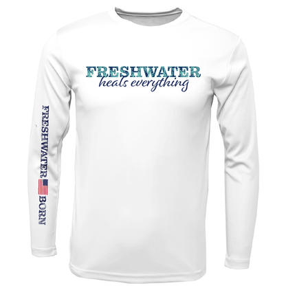 Florida "Freshwater Heals Everything" Girl's Long Sleeve UPF 50+ Dry-Fit Shirt