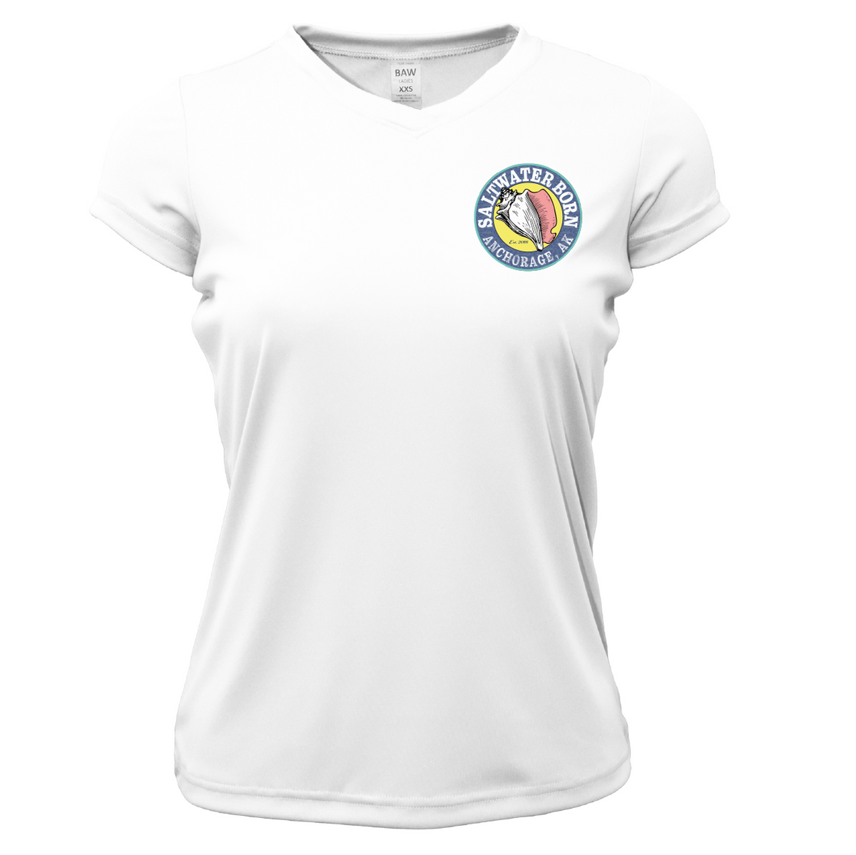 Anchorage, AK Bush Plane Women's Short Sleeve UPF 50+ Dry-Fit Shirt