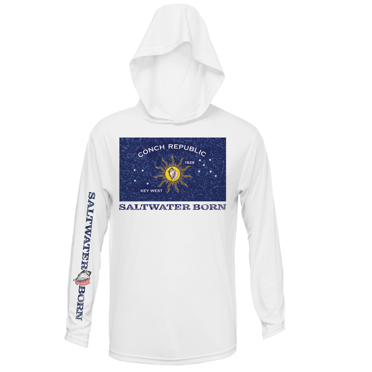 Conch Republic Long Sleeve UPF 50+ Dry-Fit Hoodie