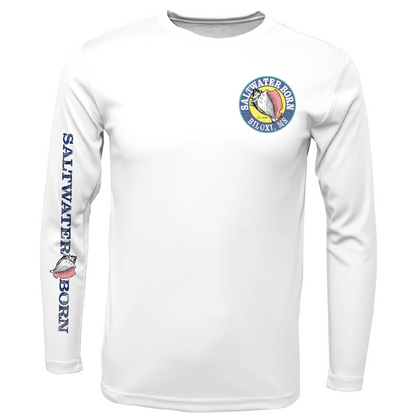 Biloxi, MS Redfish Boy's Long Sleeve UPF 50+ Dry-Fit Shirt