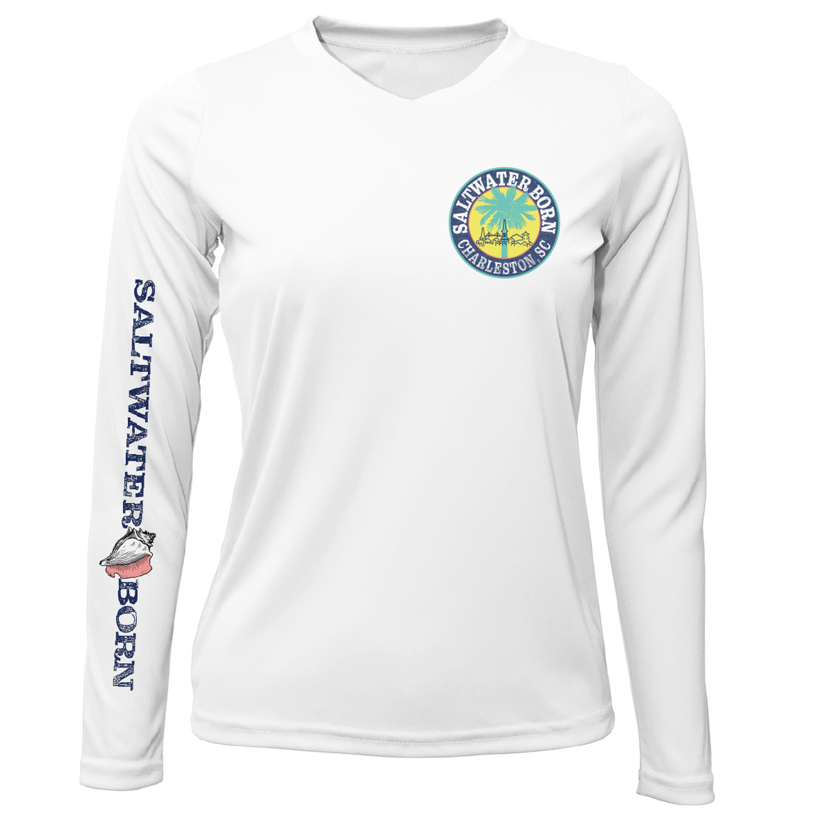 Charleston, SC Kraken Palmetto Logo Women's Long Sleeve UPF 50+ Dry-Fit Shirt