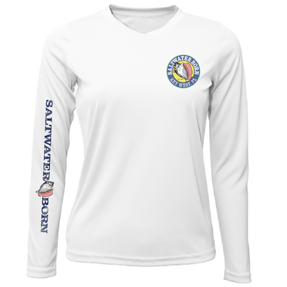 Key West, FL Rooster Women's Long Sleeve UPF 50+ Dry-Fit Shirt