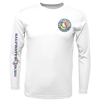 Outer Banks, NC Beach Jeep Men's Long Sleeve UPF 50+ Dry-Fit Shirt