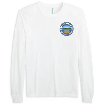 Freshwater Born- Holstein Cow Men's Cotton Long Sleeve Shirt