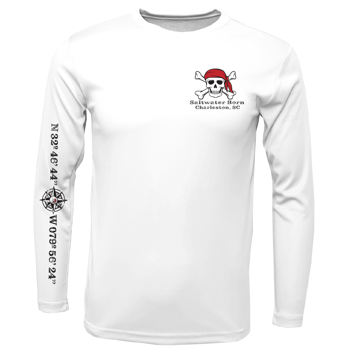 Charleston, SC "All For Rum and Rum For All" Men's Long Sleeve UPF 50+ Dry-Fit Shirt