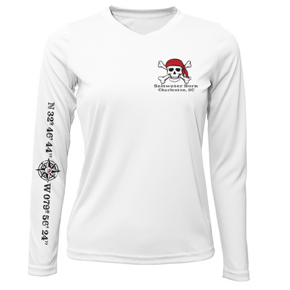 Charleston, SC "All For Rum and Rum For All" Women's Long Sleeve UPF 50+ Dry-Fit Shirt