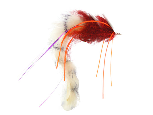 White, Red and Orange Saltwater EP Foam Diver, size 2/0 (Qty 2) | SendIt Sailing