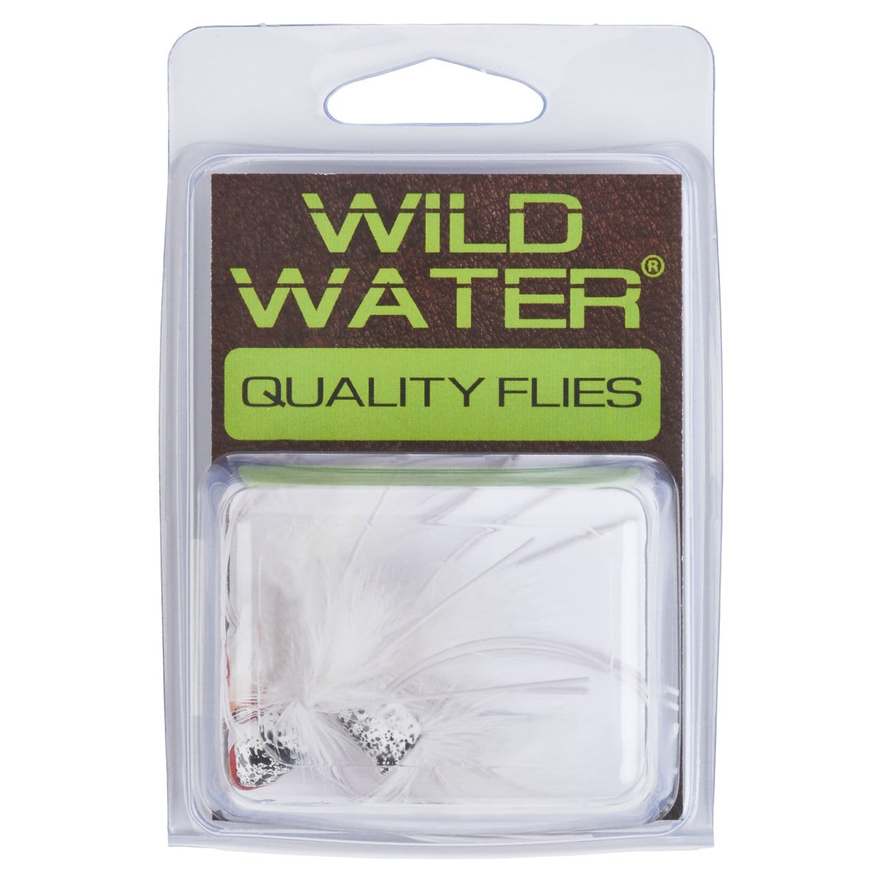 Wild Water Fly Fishing White Pointed Nose Slider Popper, Size 6 (Qty 4) | SendIt Sailing