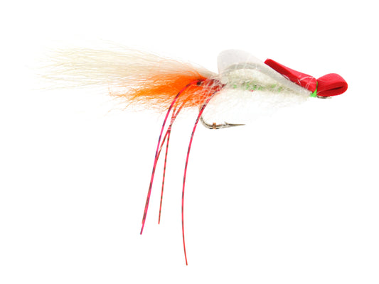 White and Pink Shrimp Saltwater EP Foam Fly, size 2/0 (Qty 2) | SendIt Sailing
