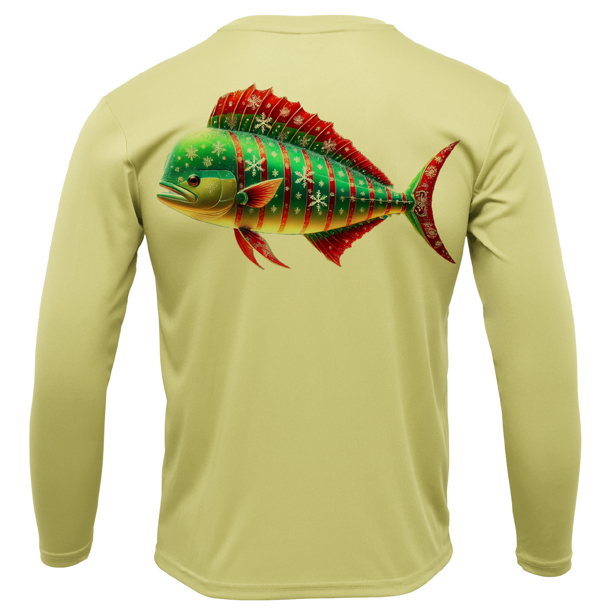 Christmas Mahi Men's Long Sleeve UPF 50+ Dry-Fit Shirt