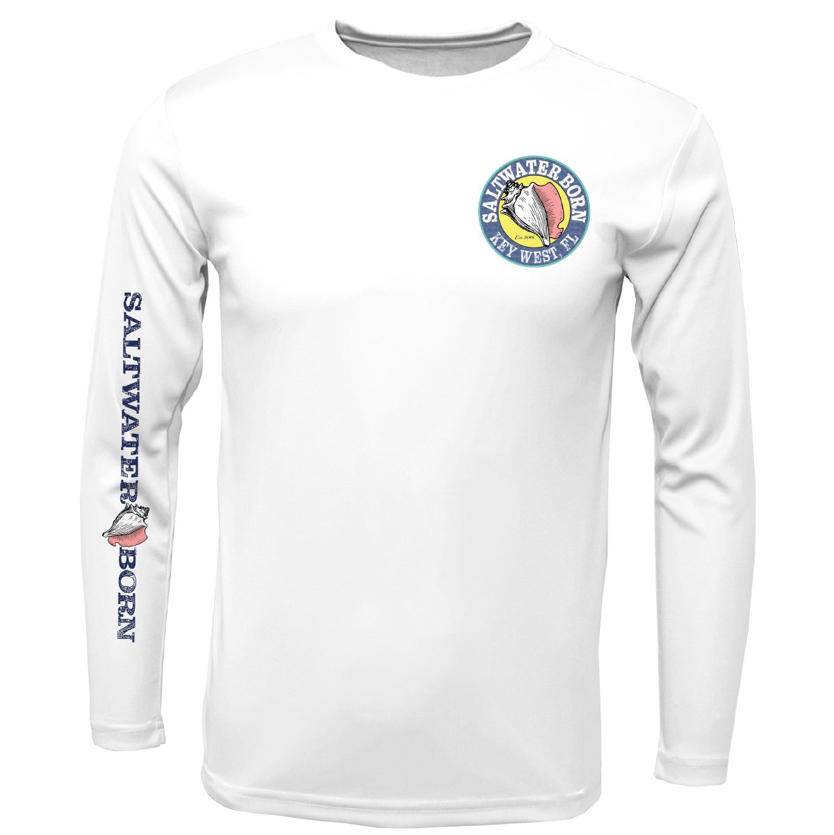 Key West, FL "Catch Clean Conserve" Lionfish Men's Long Sleeve UPF 50+ Dry-Fit Shirt
