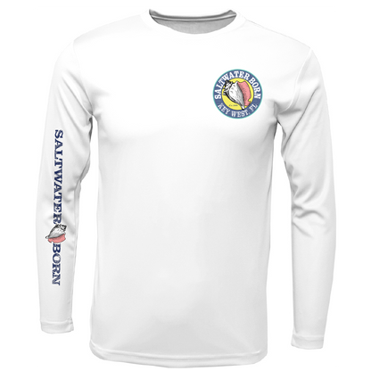 Key West, FL "Catch Clean Conserve" Lionfish Men's Long Sleeve UPF 50+ Dry-Fit Shirt