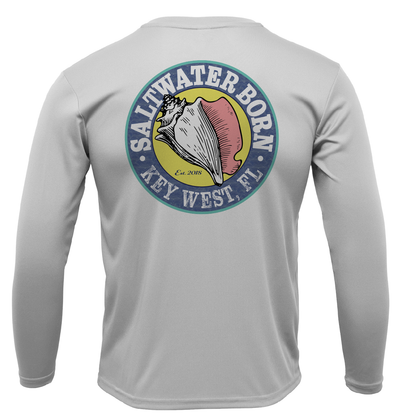 Key West, FL Spiny Lobster Diver Men's Long Sleeve UPF 50+ Dry-Fit Shirt