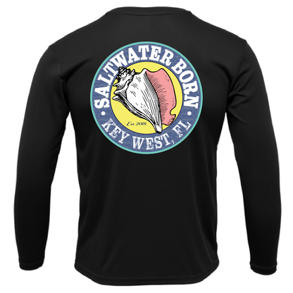 Key West, FL Spiny Lobster Diver Men's Long Sleeve UPF 50+ Dry-Fit Shirt