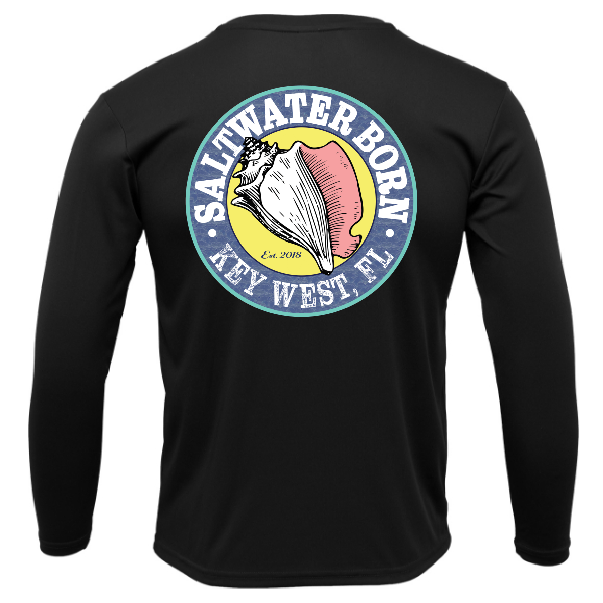 Key West, FL Spiny Lobster Diver Men's Long Sleeve UPF 50+ Dry-Fit Shirt