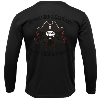 Tampa Bay, FL Blackbeard Men's Long Sleeve UPF 50+ Dry-Fit Shirt