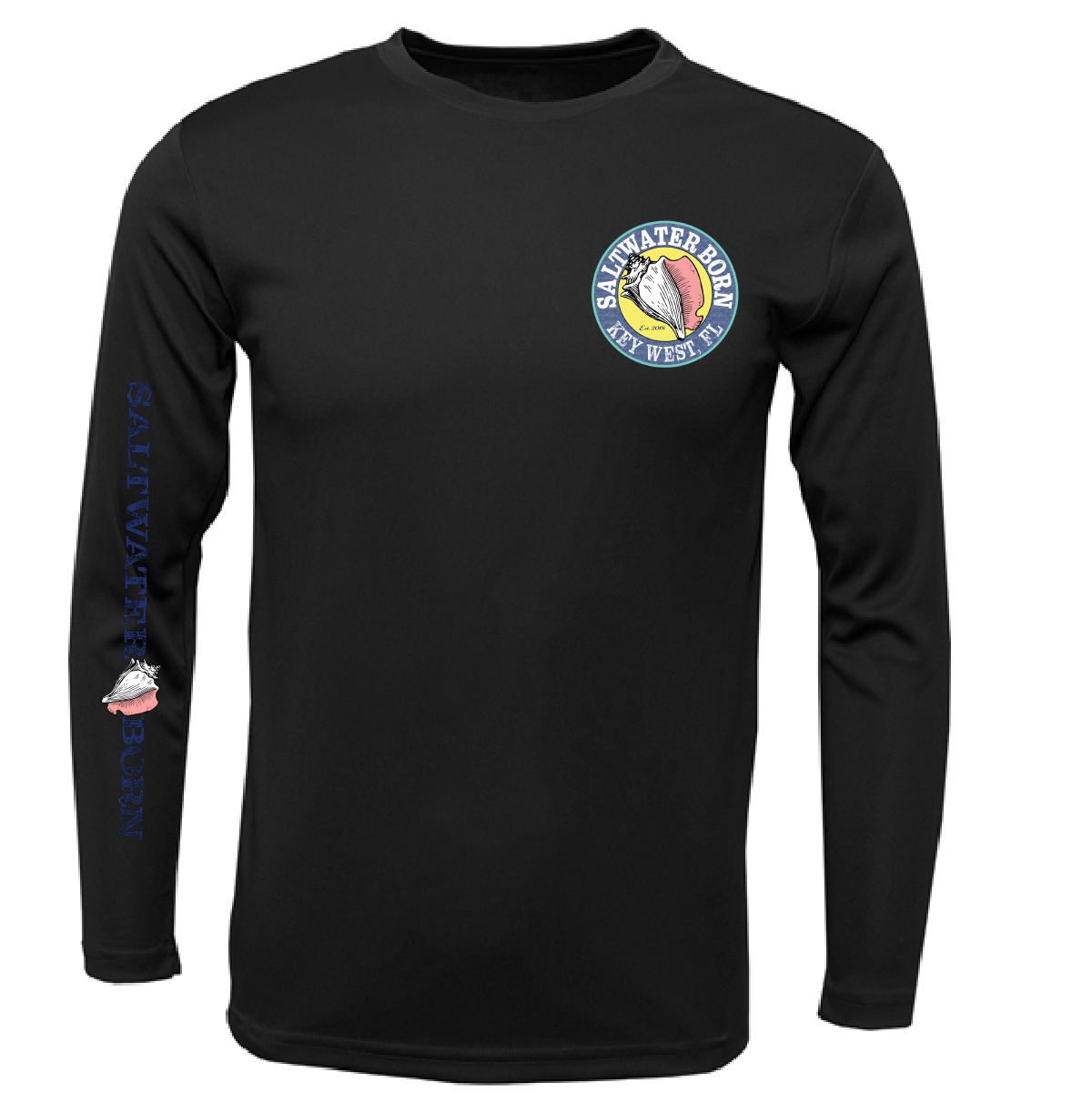 Key West, FL "Catch Clean Conserve" Lionfish Men's Long Sleeve UPF 50+ Dry-Fit Shirt