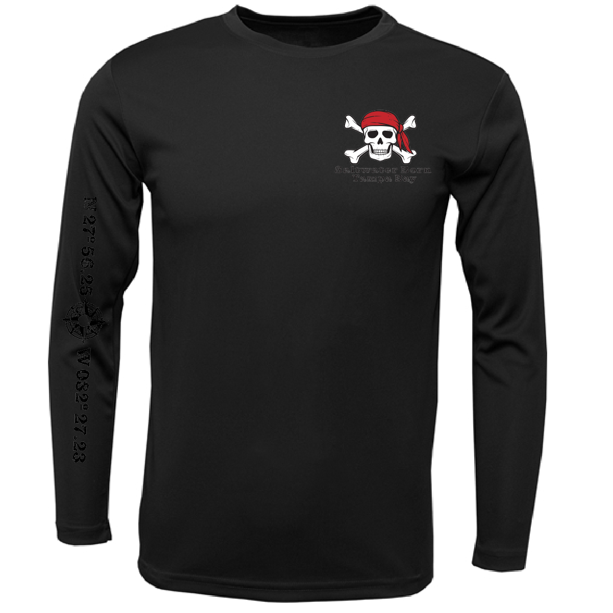 Tampa Bay, FL "All For Rum and Rum For All" Men's Long Sleeve UPF 50+ Dry-Fit Shirt
