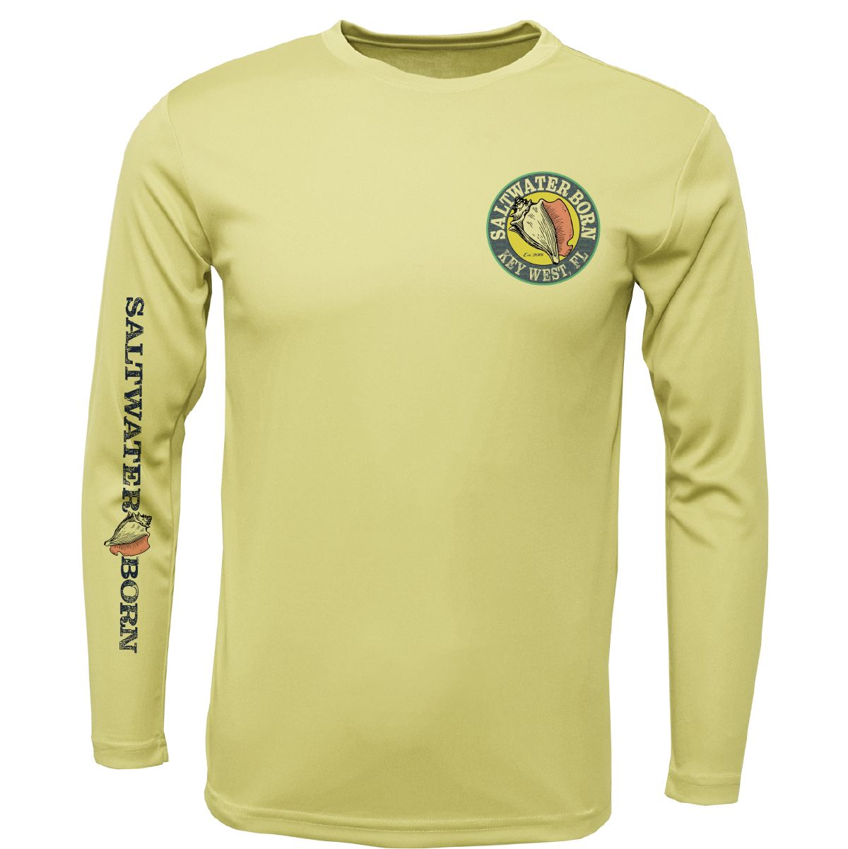 Key West, FL "Catch Clean Conserve" Lionfish Men's Long Sleeve UPF 50+ Dry-Fit Shirt