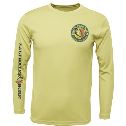 Melbourne Beach, FL Island Time Men's Long Sleeve UPF 50+ Dry-Fit Shirt
