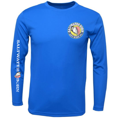 Key West, FL Kraken Men's Long Sleeve UPF 50+ Dry-Fit Shirt
