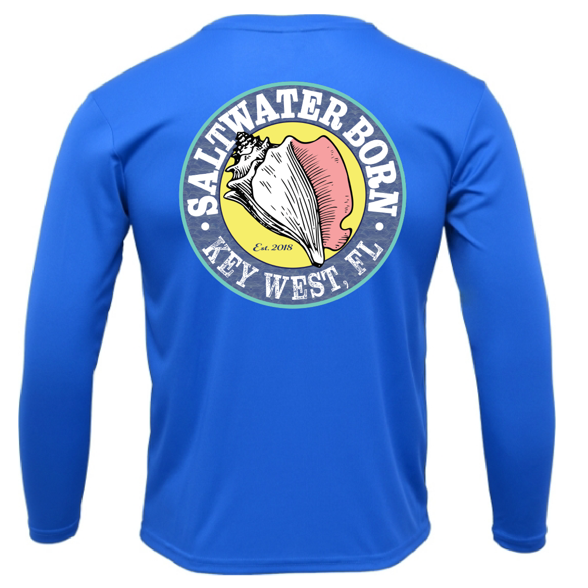 Key West, FL Spiny Lobster Diver Men's Long Sleeve UPF 50+ Dry-Fit Shirt