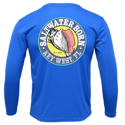 Key West, FL Spiny Lobster Diver Men's Long Sleeve UPF 50+ Dry-Fit Shirt