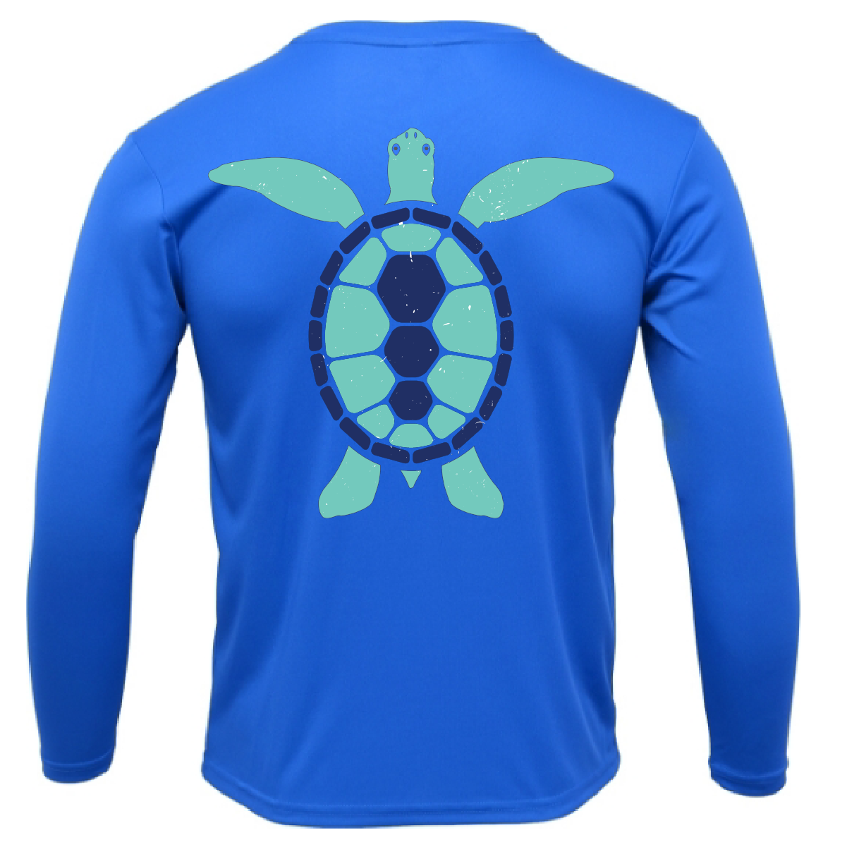 Key West, FL Turtle Men's Long Sleeve UPF 50+ Dry-Fit Shirt