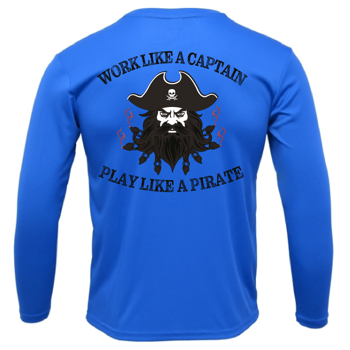 Tampa Bay, FL Blackbeard Men's Long Sleeve UPF 50+ Dry-Fit Shirt
