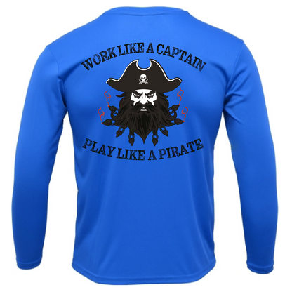 Tampa Bay, FL Blackbeard Men's Long Sleeve UPF 50+ Dry-Fit Shirt