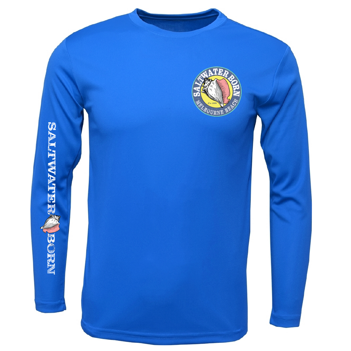 Melbourne Beach, FL Island Time Men's Long Sleeve UPF 50+ Dry-Fit Shirt