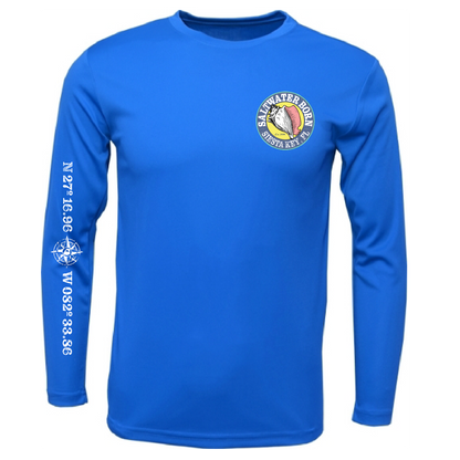 Siesta Key, FL "Surrender The Booty" Men's Long Sleeve UPF 50+ Dry-Fit Shirt