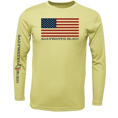 Key West, FL USA Born Long Sleeve UPF 50+ Dry-Fit Shirt