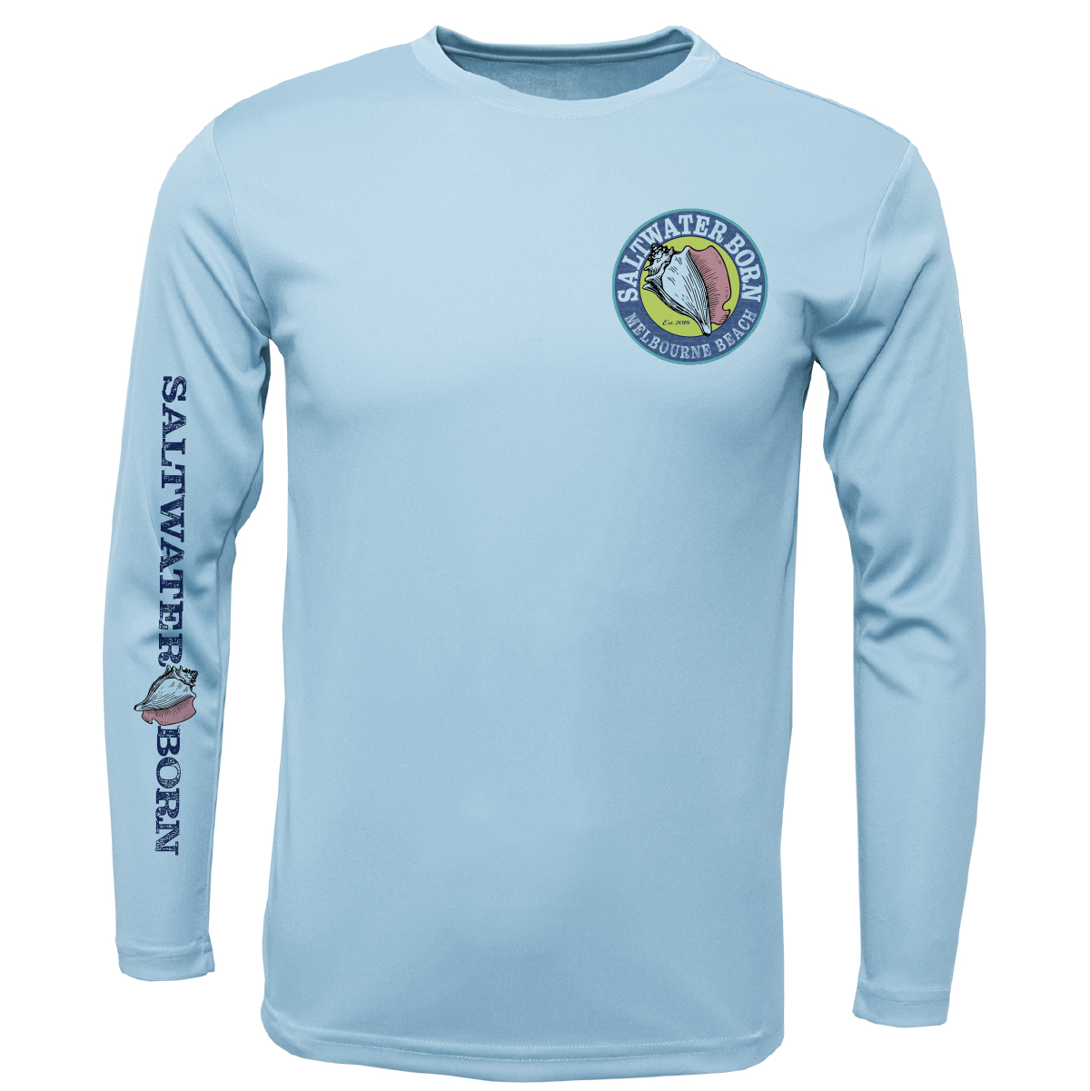 Melbourne Beach, FL Island Time Men's Long Sleeve UPF 50+ Dry-Fit Shirt